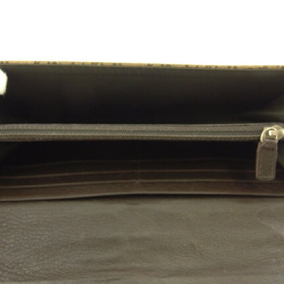 DIOR long wallet tratter beige canvas x leather Authentic - Picture 5 of 10